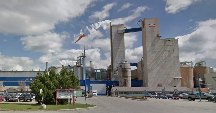 <who> Photo Credit: Google </who> About 220 jobs have been impacted with the curtailment of a production line at the Northwood Pulp Mill in Prince George.