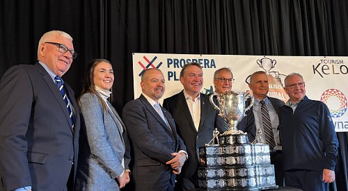 VIDEO: The Memorial Cup visits Prospera Place to celebrate the winning bid to host in 2026